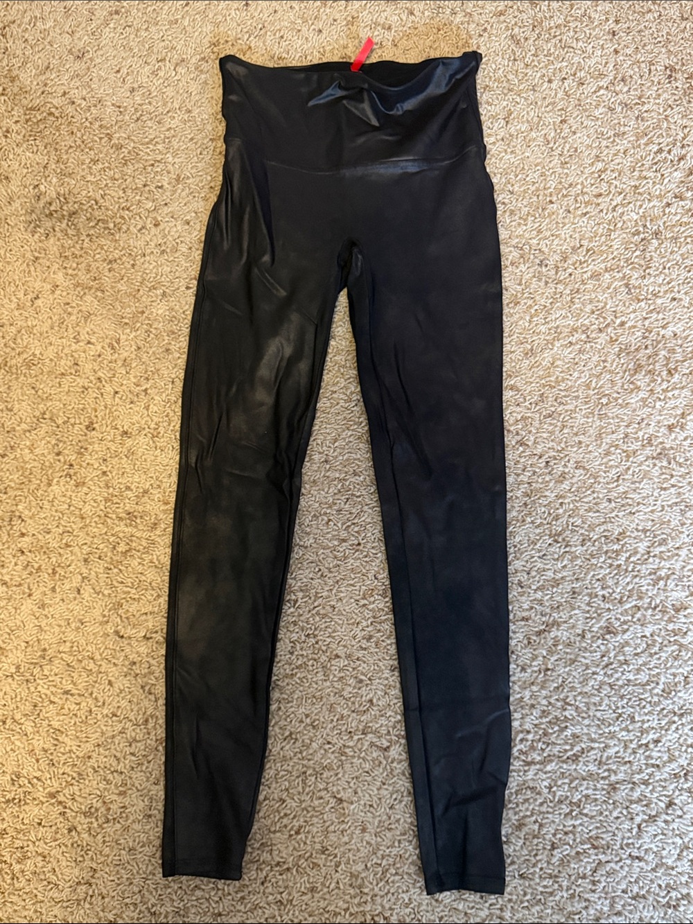 Spanx High-Waist Black Faux Leather Leggings